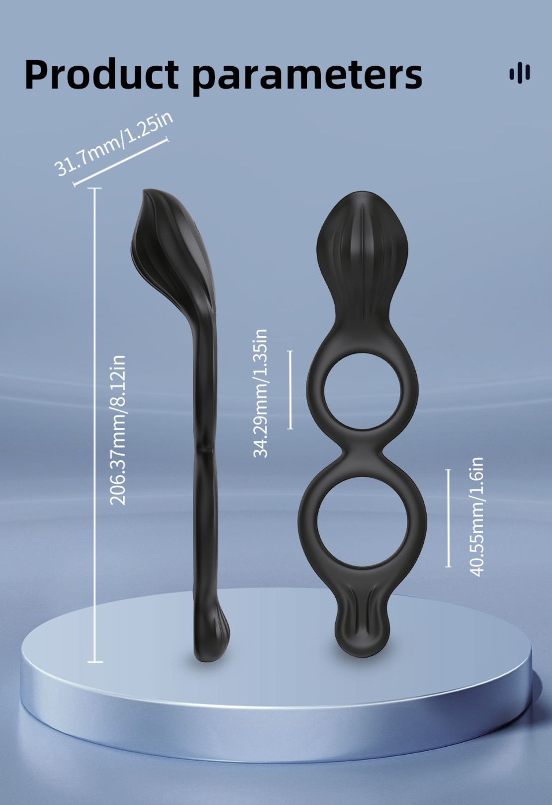 APP-Controlled 3-in-1 Vibrating Penis Ring – Dual Motors, 9 Frequencies, and Exercise Tracking