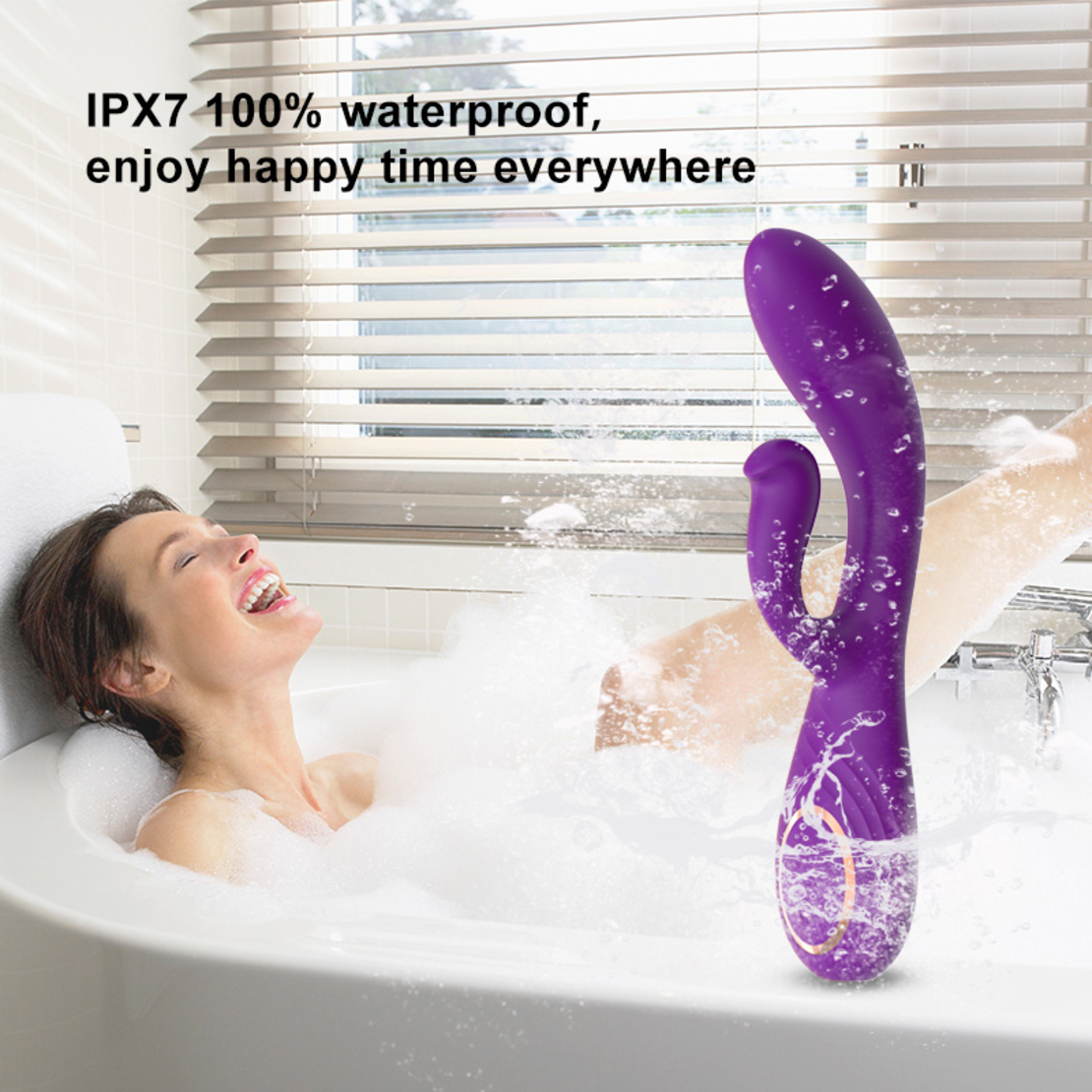 Водоустойчив Силиконов Двоен Вибратор – G-Spot и Клиторна Стимулация с Два Мотора