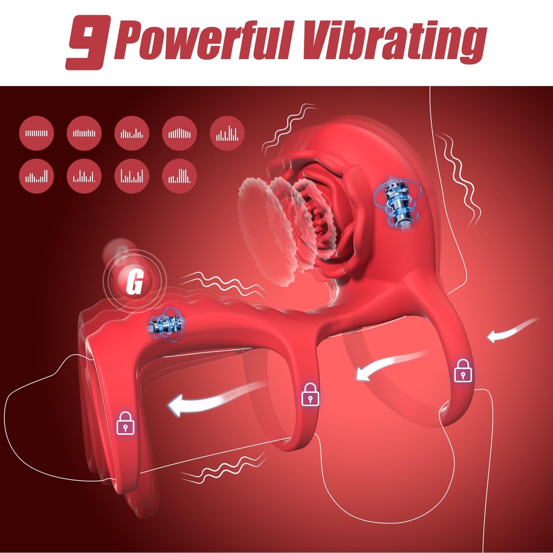 Triple Penis Ring 3-in-1 – Intense Stimulation and Pleasure for couple