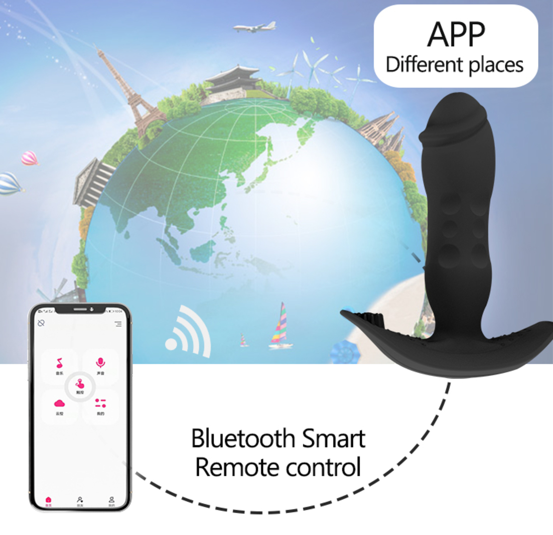 Telescopic Anal Stimulator with APP Control – Bluetooth Vibrations and Massage for Men and Women
