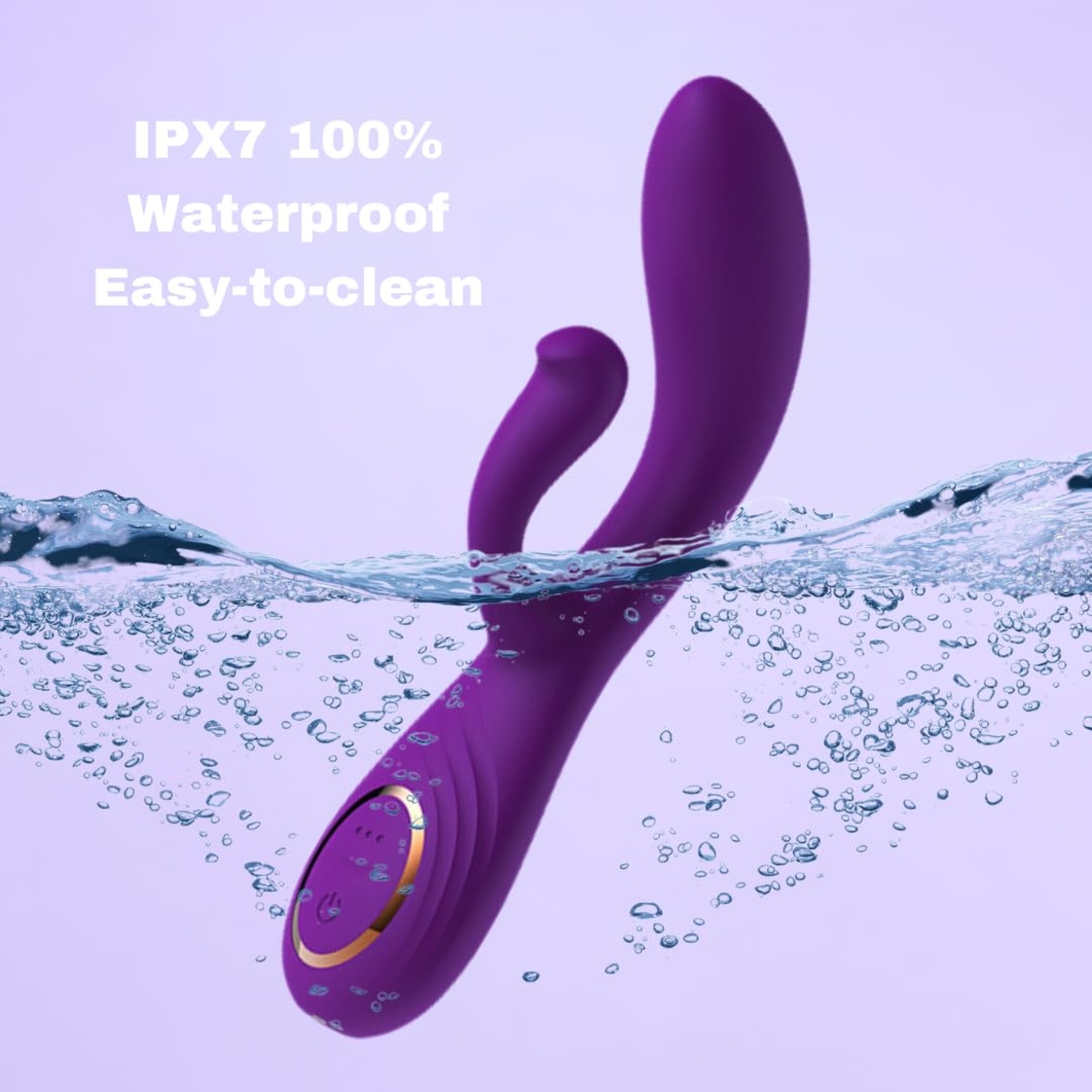 Водоустойчив Силиконов Двоен Вибратор – G-Spot и Клиторна Стимулация с Два Мотора