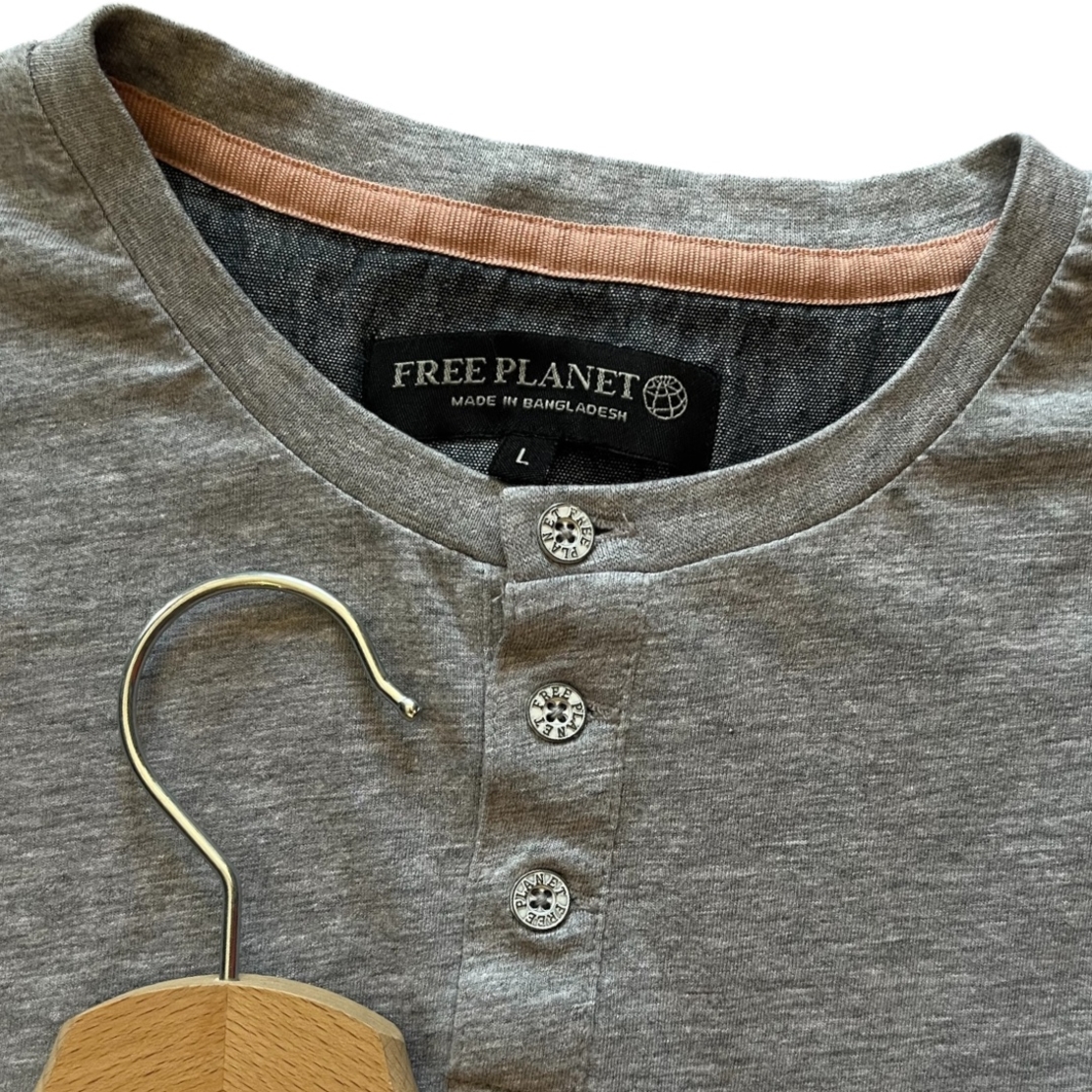 Мъжка блуза с къс ръкав FREE PLANET