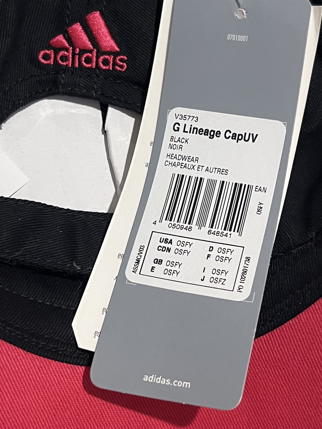 Дамска шапка с козирка ADIDAS