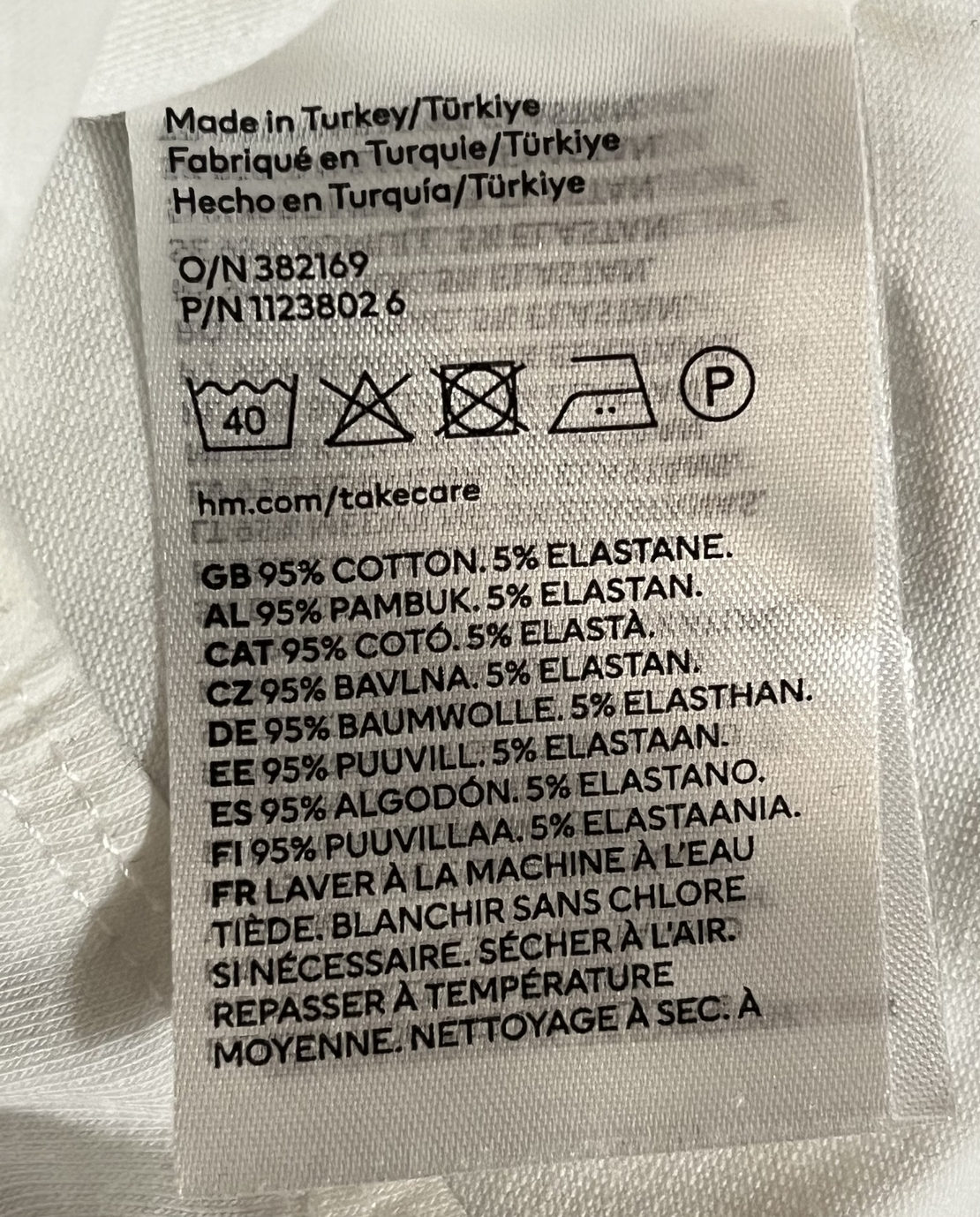 Дамско памучно боди с дълъг ръкав H&M
