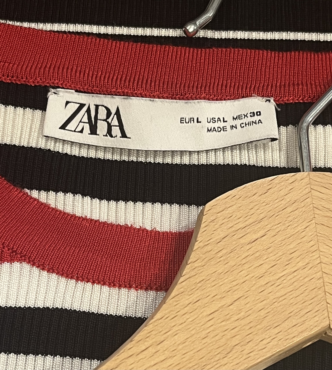 Рипсена дамска блуза ZARA