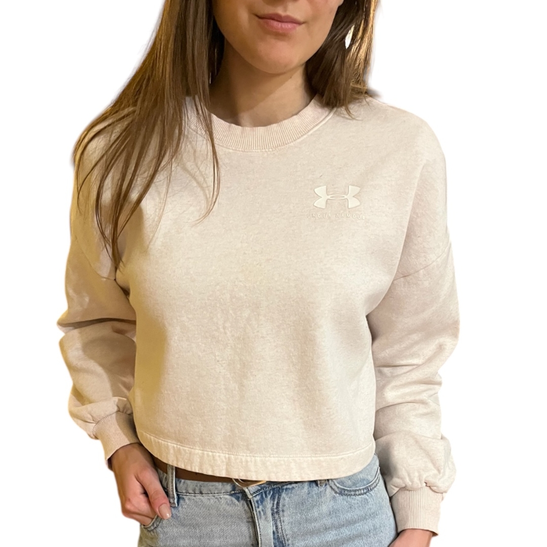 Дамска ватирана кроп топ блуза UNDER ARMOUR