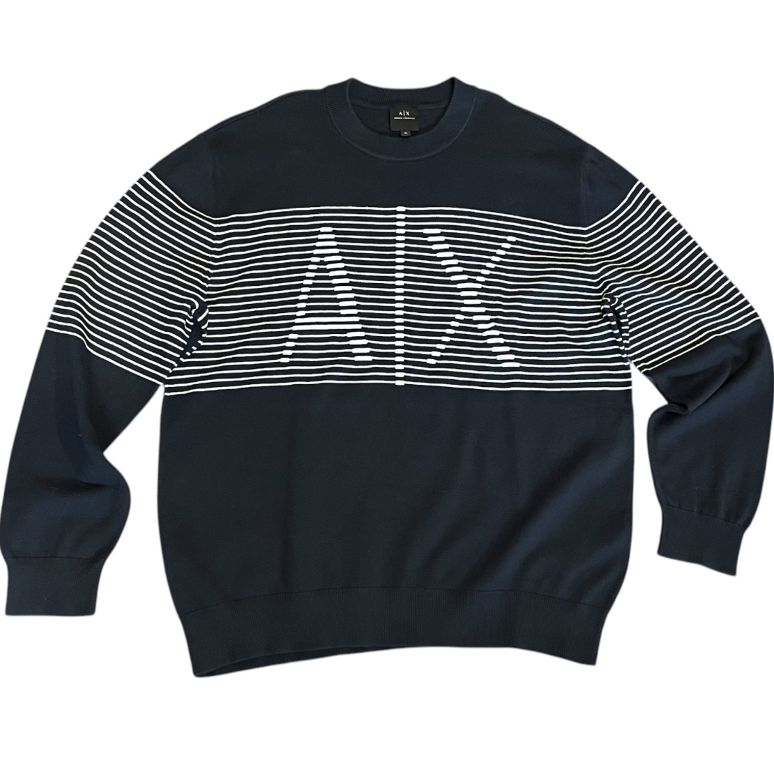 Мъжки тънък пуловер ARMANI EXCHANGE Navy