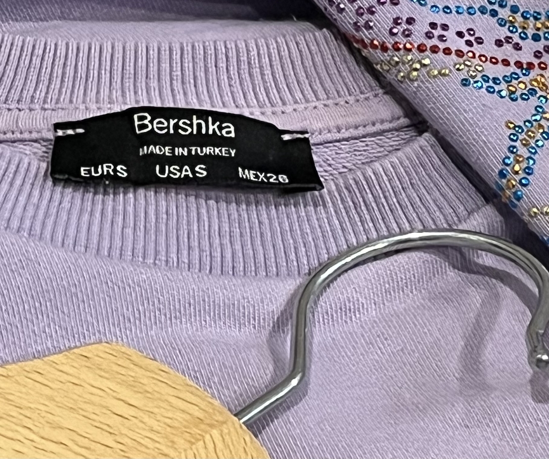 Дамска кроп топ блуза Bershka