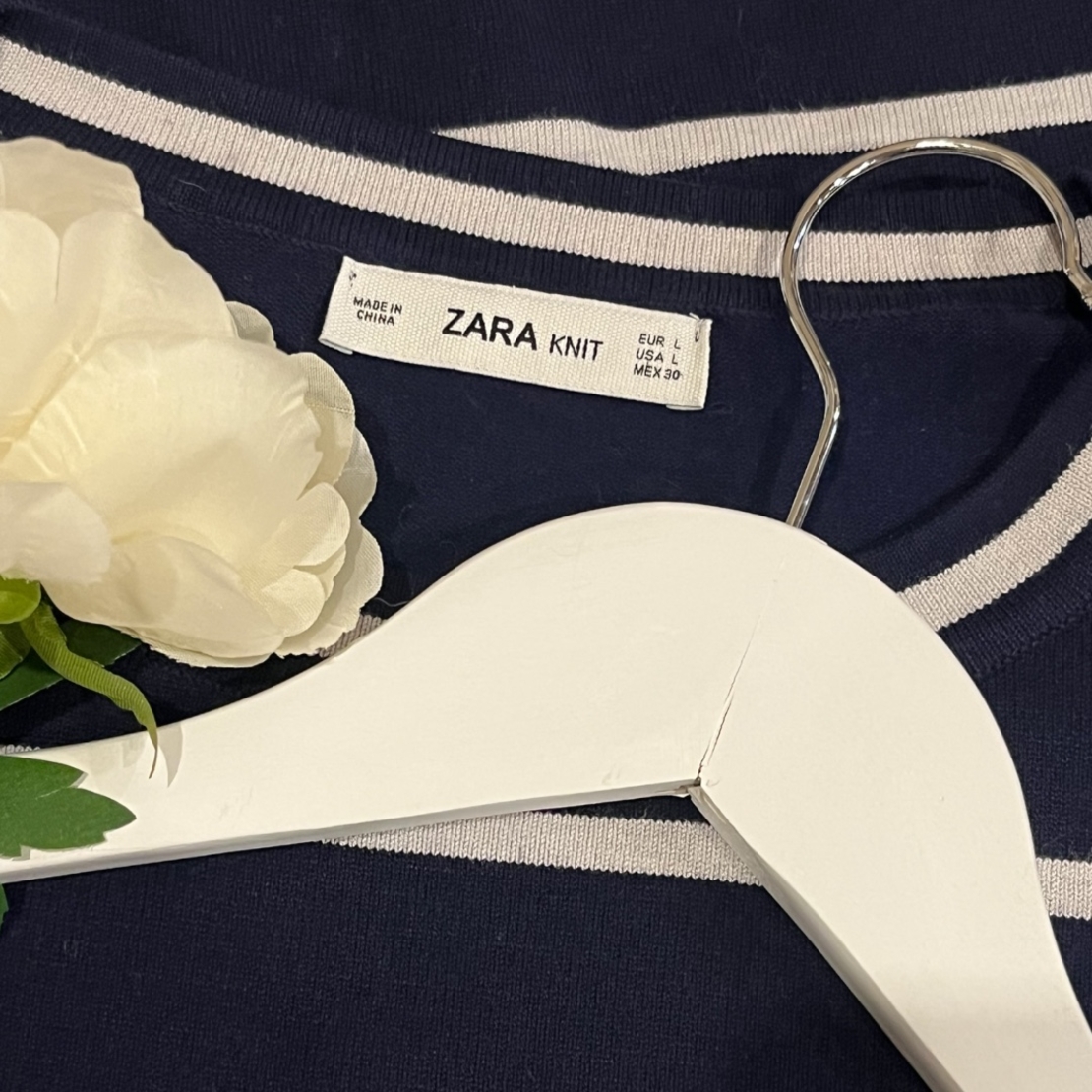 Дамска блуза с къс ръкав ZARA Knit