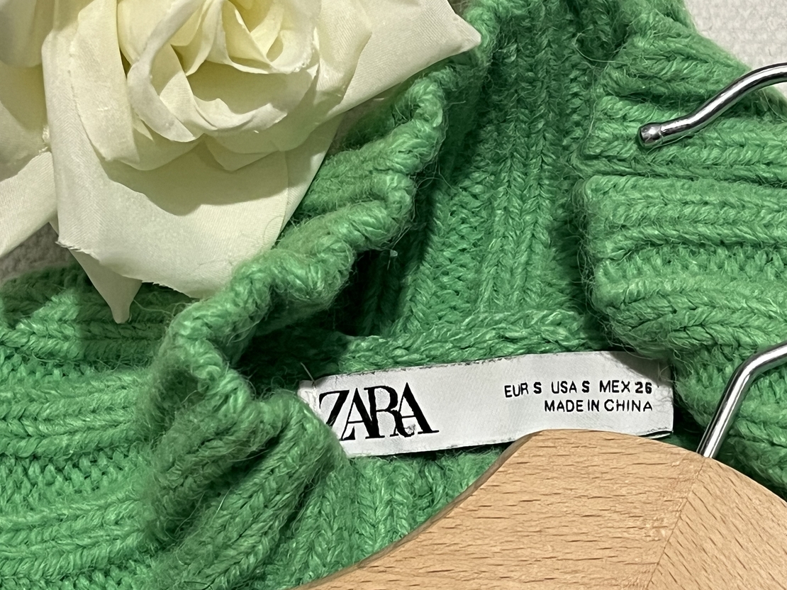 Пуловер топ кроп ZARA