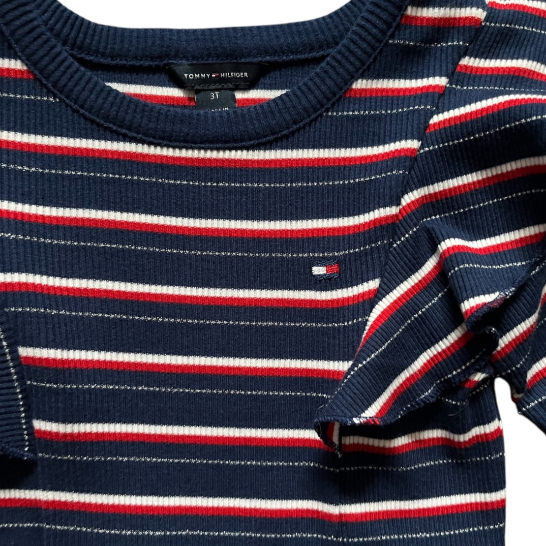 Детска рокля с дълъг ръкав TOMMY HILFIGER