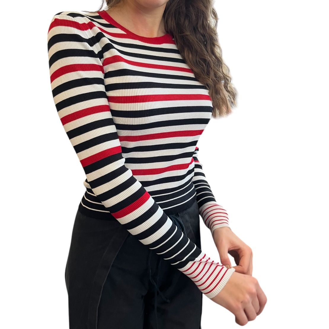 Рипсена дамска блуза ZARA