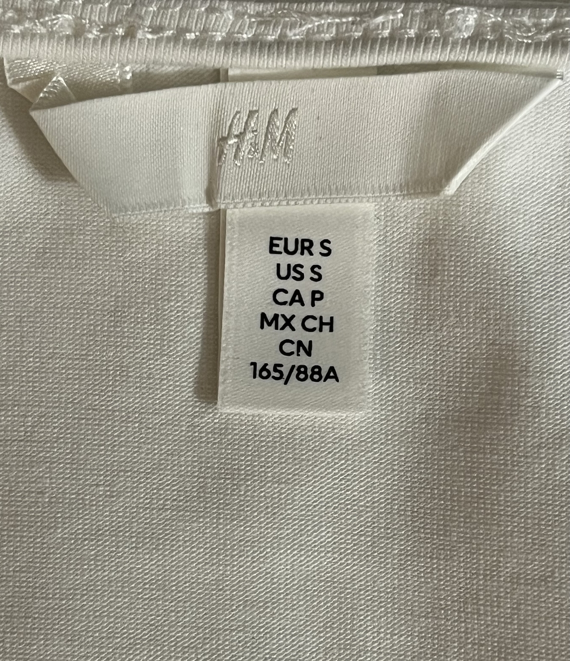 Дамско памучно боди с дълъг ръкав H&M
