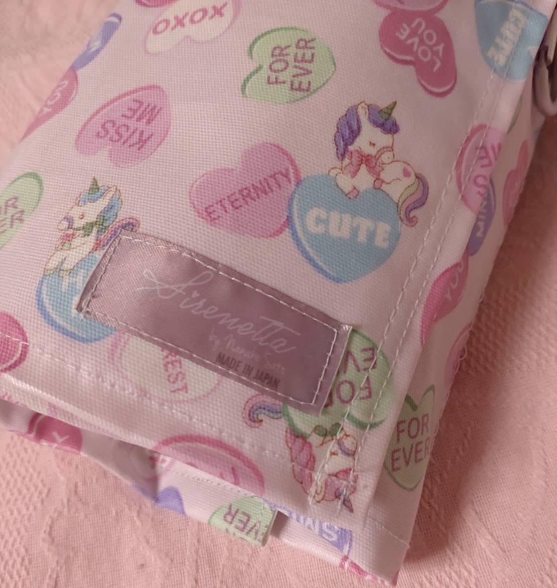Pointe shoes case_ Love me Unicorn(Pink)