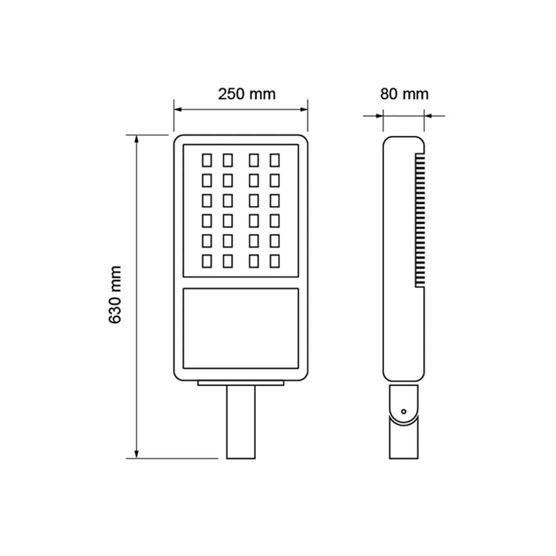 LED тяло за улично осветление IP66  100-240V 120° 30W 4200K CREE XT-E