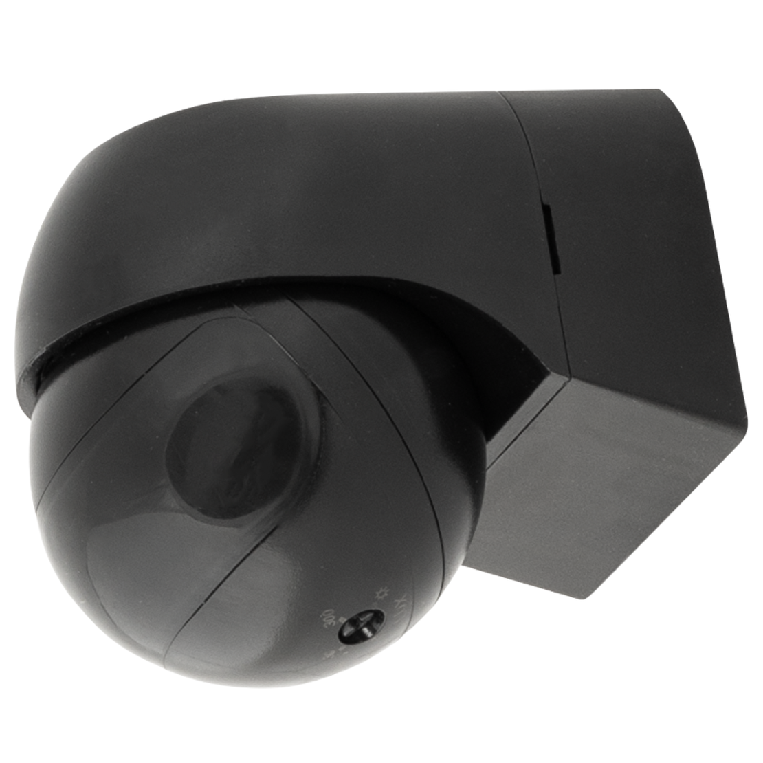 PIR сензор за движение за открит монтаж с черна леща,12m, IP44, черен  220V-240V AC 180/360 800W/400W