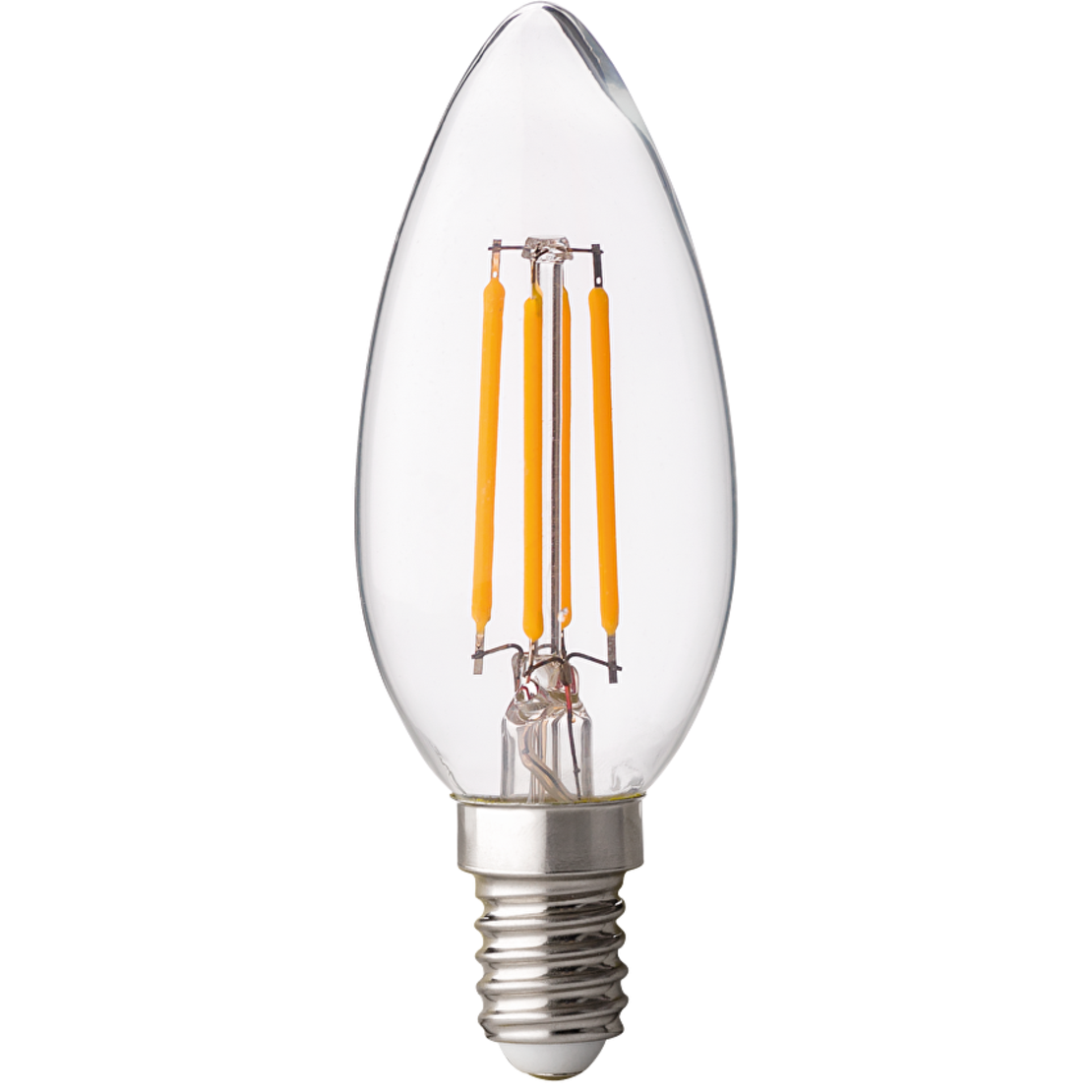LED димиращ filament конус неутрална E14 220V-240V AC 360° 4W 4200K Filament
