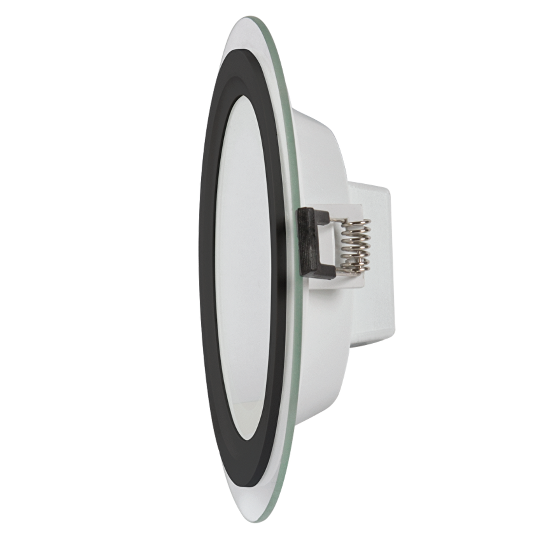 LED стъклен панел кръг IP44 черен ринг  220V-240V AC 120° 18W 4200K SMD 2835