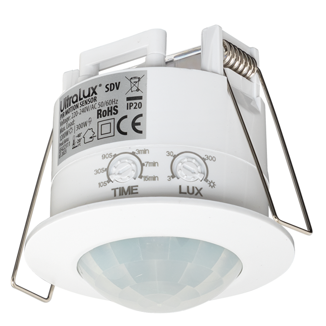 Сензор за движение, за вграждане 6m  220V-240V AC 360° 1200W