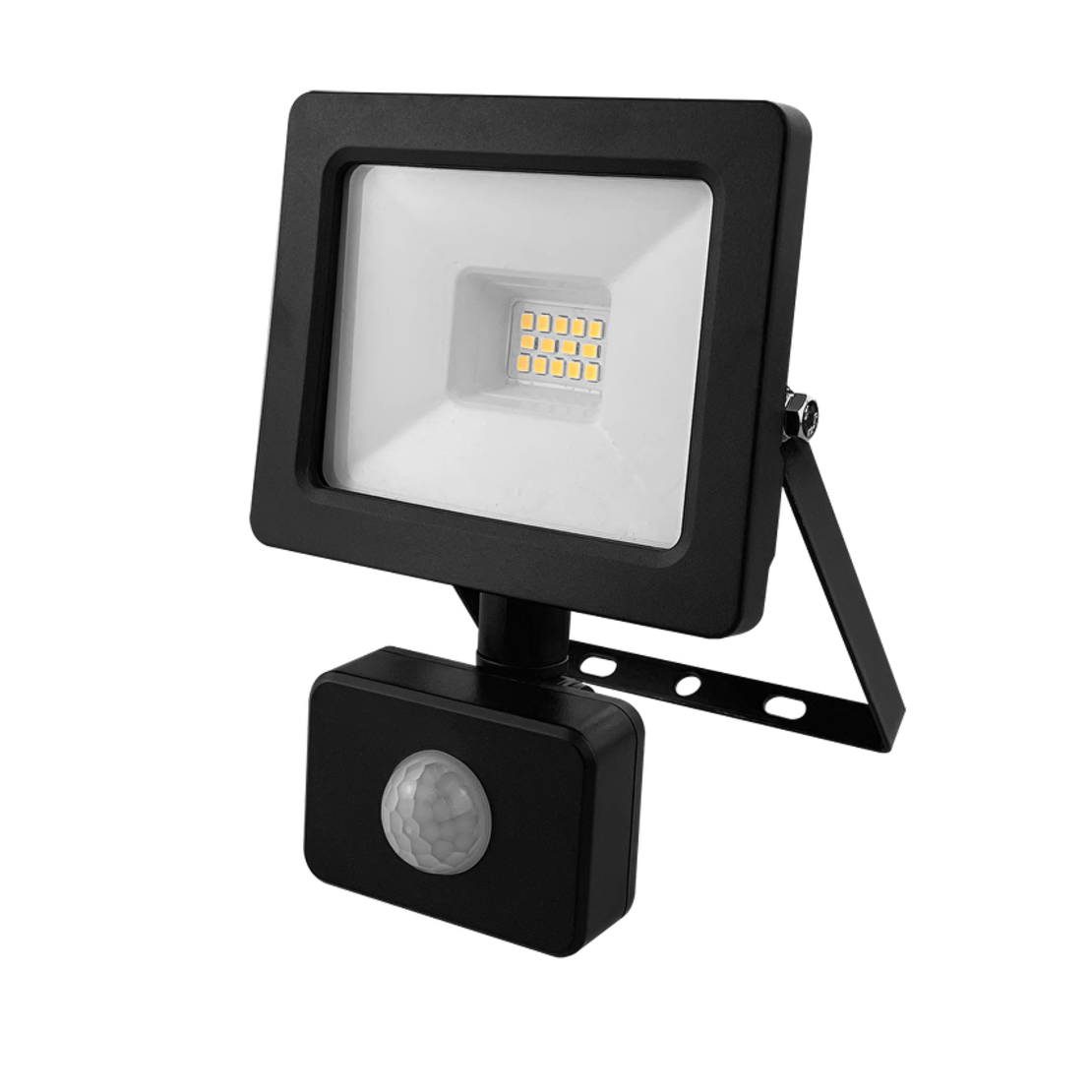 LED SLIM PIR прожектор неутрална IP44  220V-240V AC 110° 20W 4000K SMD 2835