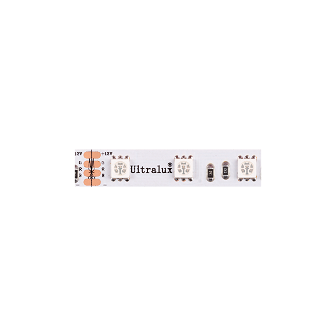 LED лента RGB IP65 5m  12V DC 120° 14.4W/m RGB SMD 5050