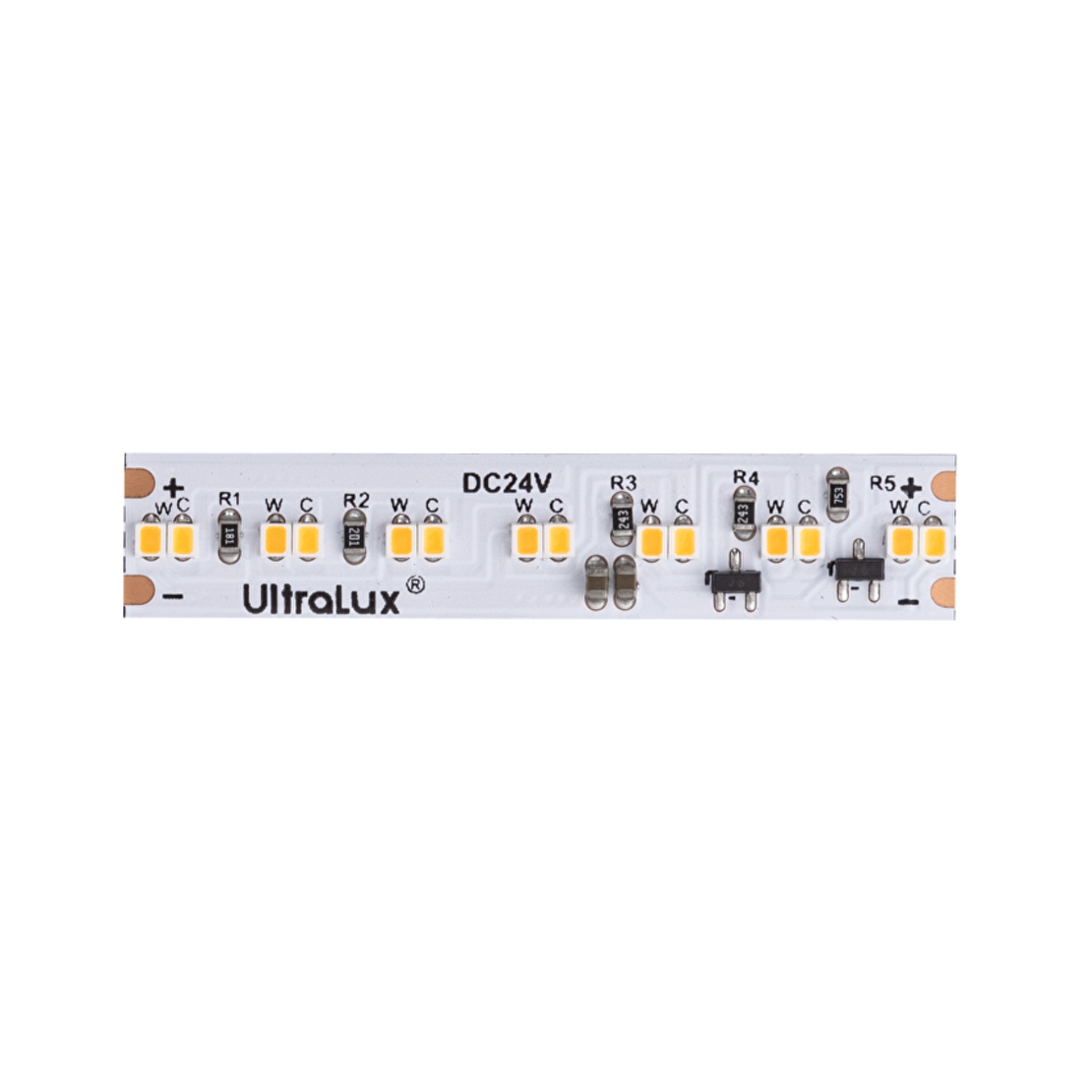 Професионална LED лента Dim-to-warm 5м  24V DC 120° 12W/m 1800K/3000K SMD 2216