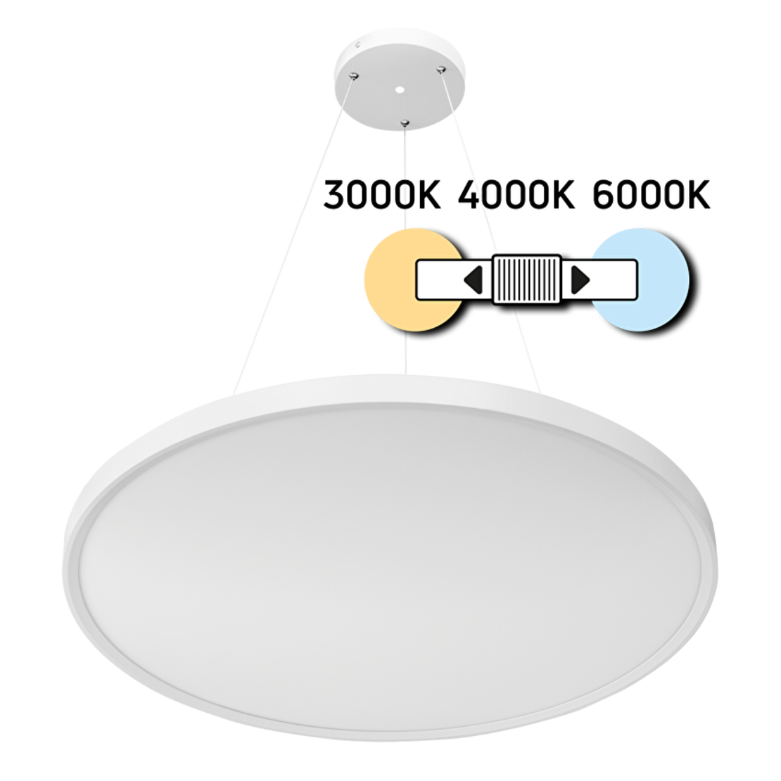 LED Slim CCT 40W  плафониера бяла