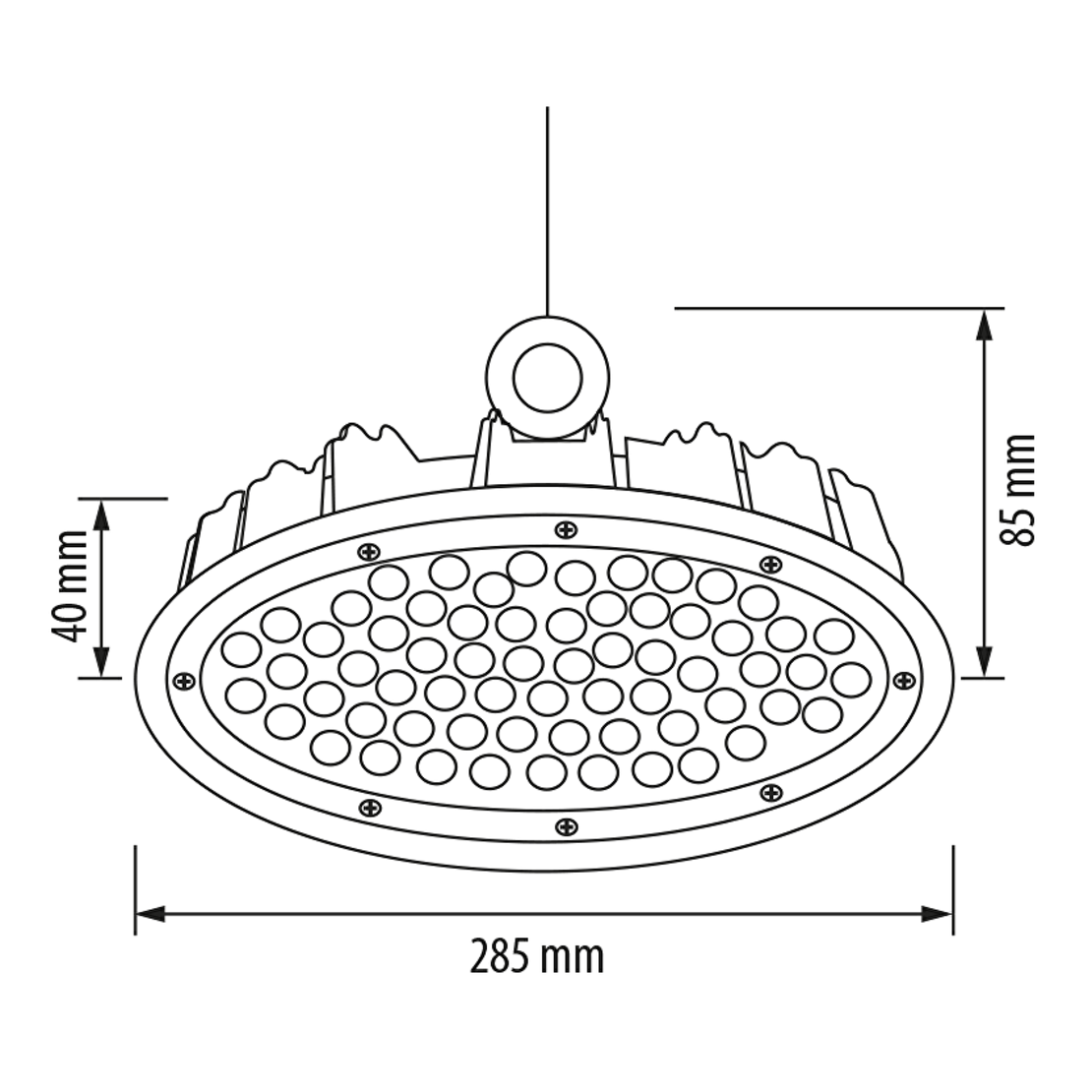 LED индустриално осв. тяло IP65 E14 220V-240V AC 90° 100W 5000K SMD 2835