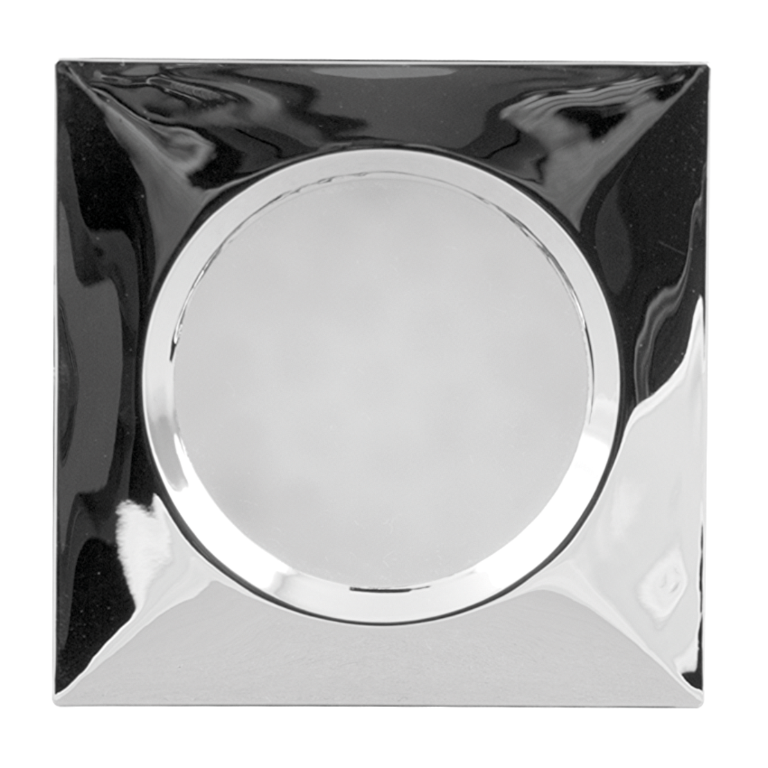 Мебелна светодиодна луна квадрат хром  12V DC 120° 1.5W 4000K SMD 3014