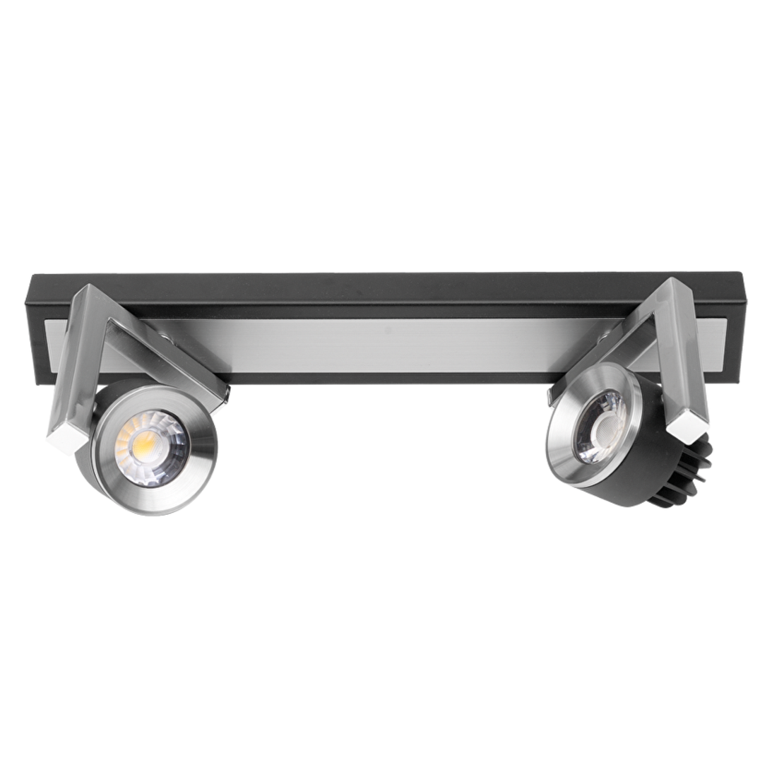 LED спот осв. тяло 2х5W, 4200K  за стена графит