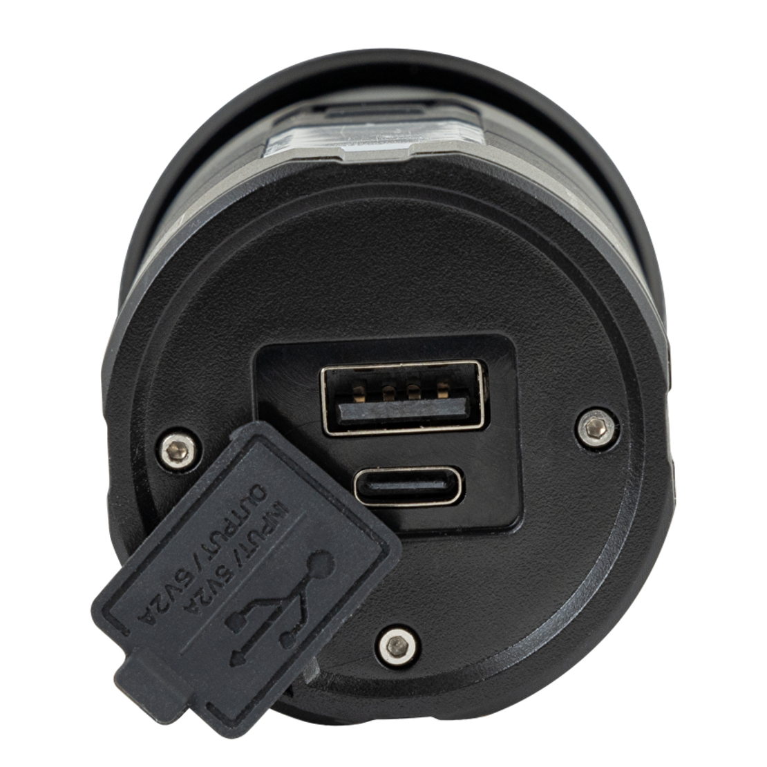 LED фенер със зуум, странично светене и power bank функция 10W/3W IP44 2000lm/600lm