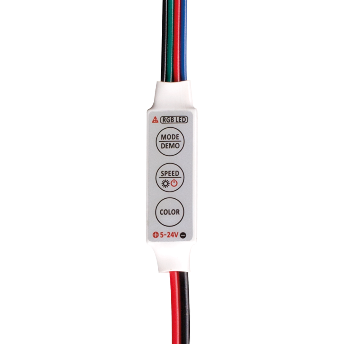 Мини контролер за RGB LED лента, 6А  5-24V DC  72W
