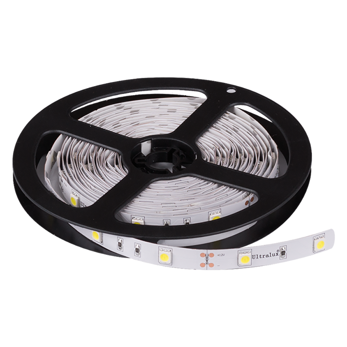 LED лента бяла 5м  12V DC 120° 6.75W/m 6500K SMD 5050