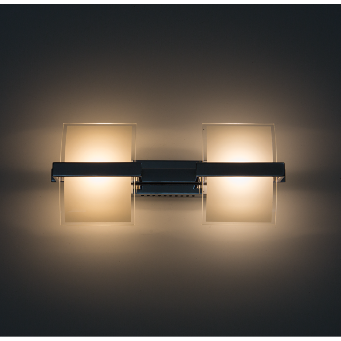 LED осв. тяло 2x5W, 2700K, IP20  за стена хром