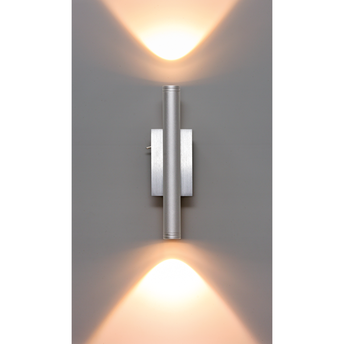 LED осветително тяло, 2x3W  за стена сатиниран никел