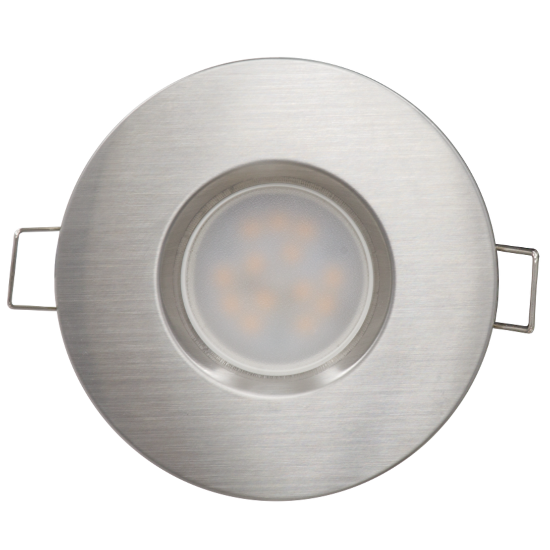 LED луна за вграждане топла , сатиниран никел  220V-240V AC 120° 6.5W 2700K SMD 2835