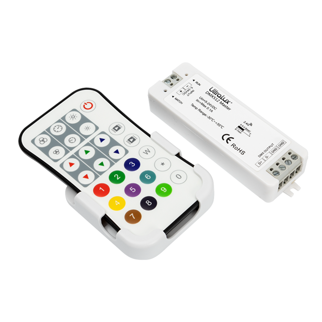 DMX512 RF контролер за RGBW LED осветление IP20  5-24V DC