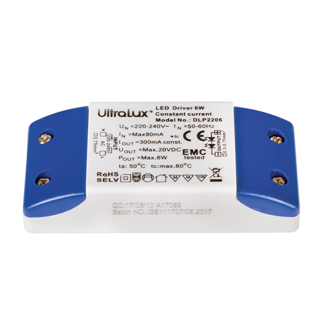 Недимиращ драйвер за LED панели 6W  220V-240V AC  6W