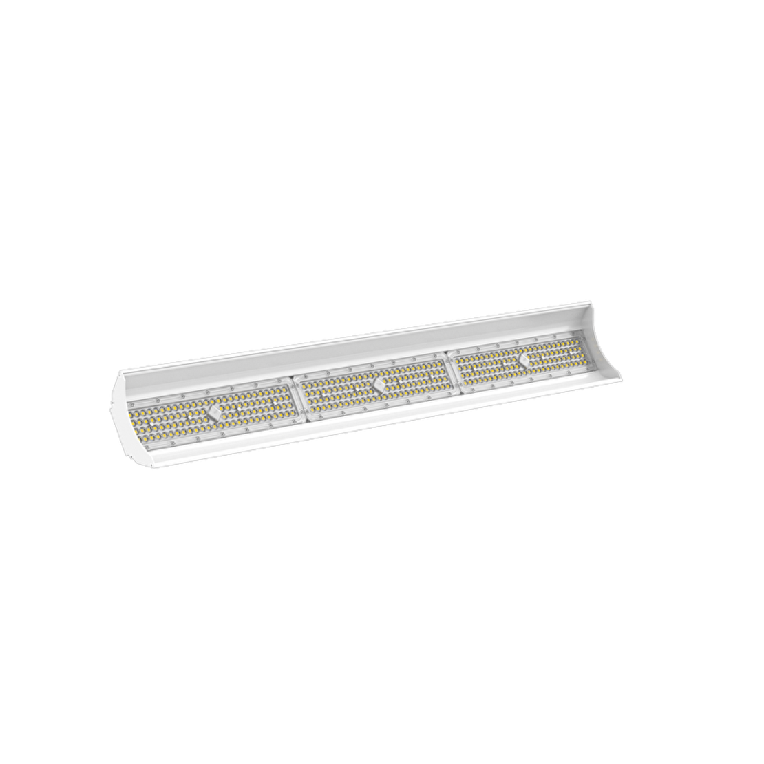 LED линейно индустр. осв. тяло 0-10V Dim, IP65  100-277V AC 90° 150W 5000K SMD 2835