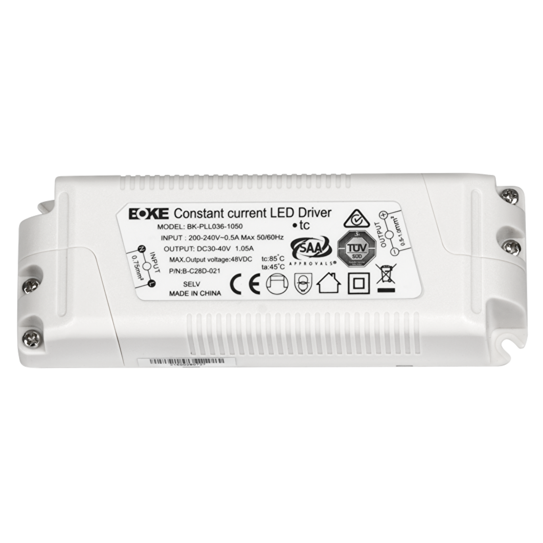 Недимиращ драйвер за LED панели 850mA  220V-240V AC  40W