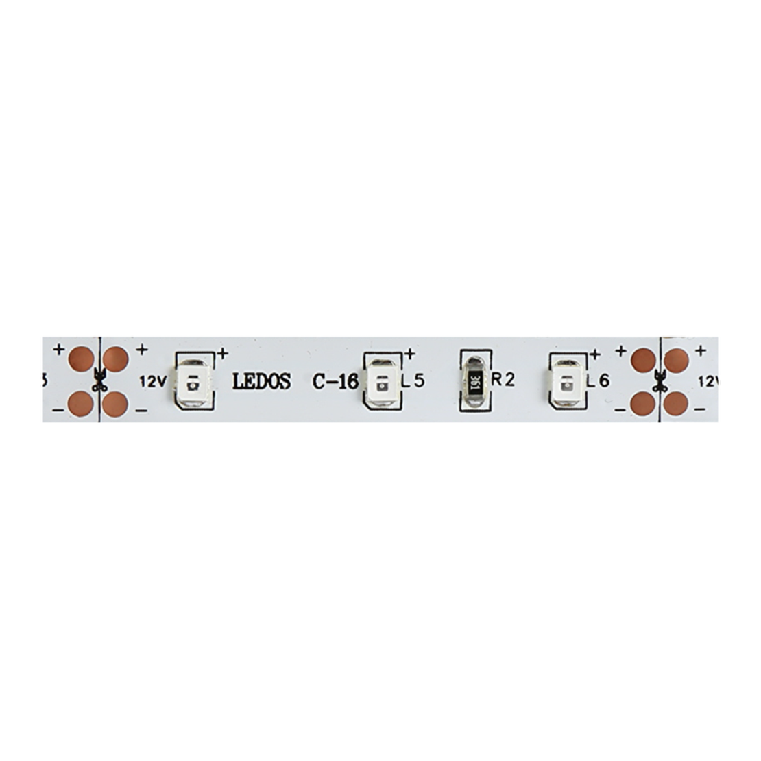 LED лента червена 5м  12V DC 120° 4.8W/m Red SMD 2835