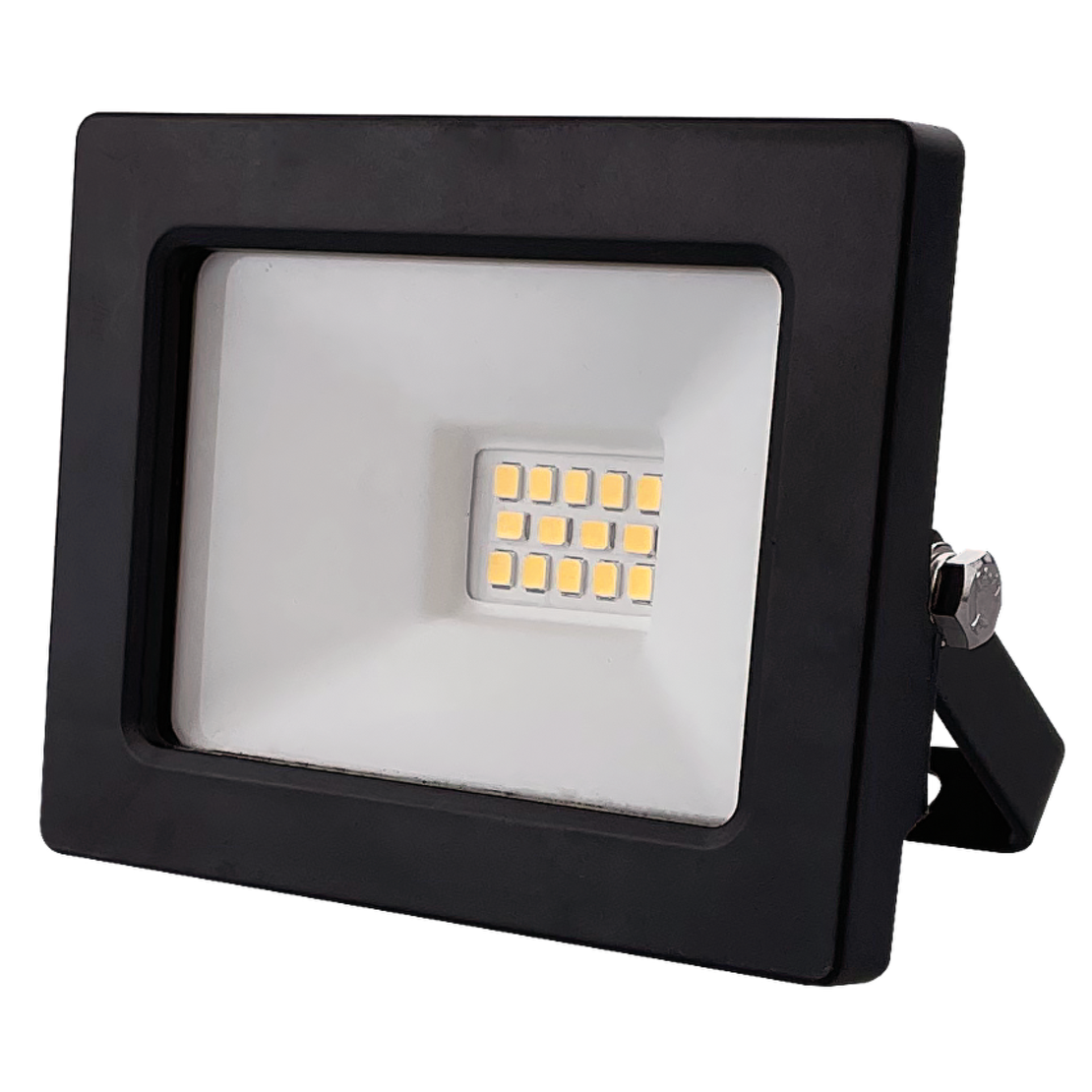 LED SLIM прожектор студена IP65  220V-240V AC 110° 10W 6500K SMD 2835