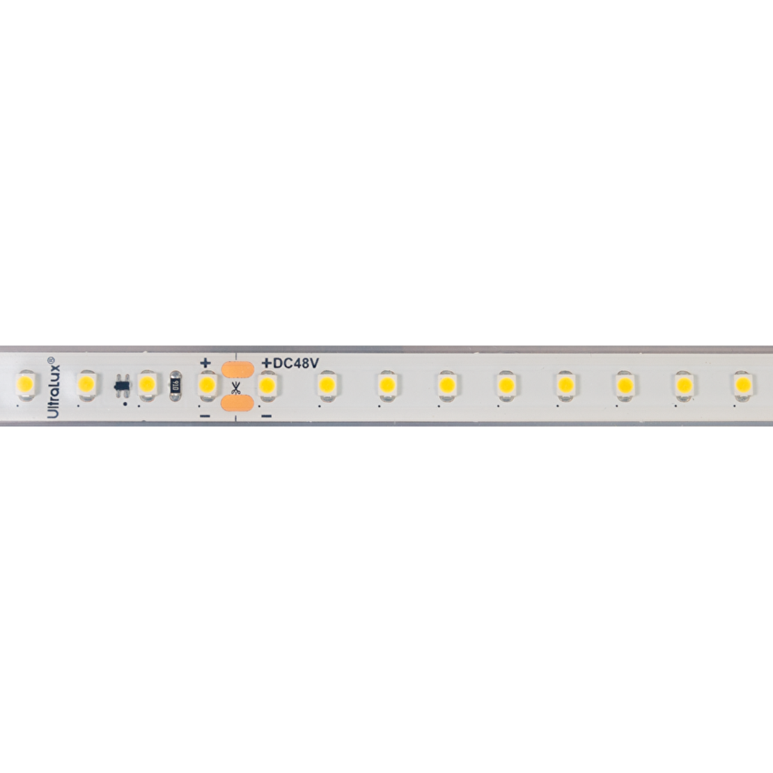 Професионална LED лента студено бяла 10m IP67  48V DC 120° 7W/m 5500K SMD 3528