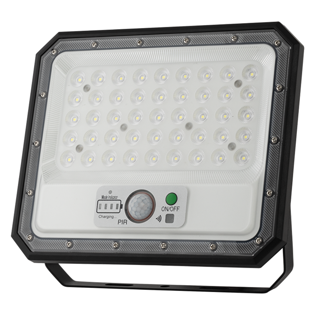 Соларен LED PIR прожектор IP65   90° 10W 5500K SMD 3030