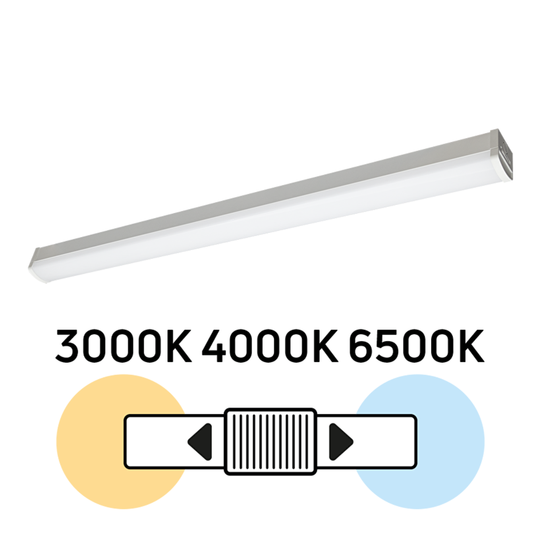 LED линейно осветително тяло CCT IP20  220V-240V AC 120° 44W 3000/4000/6000K SMD 2835