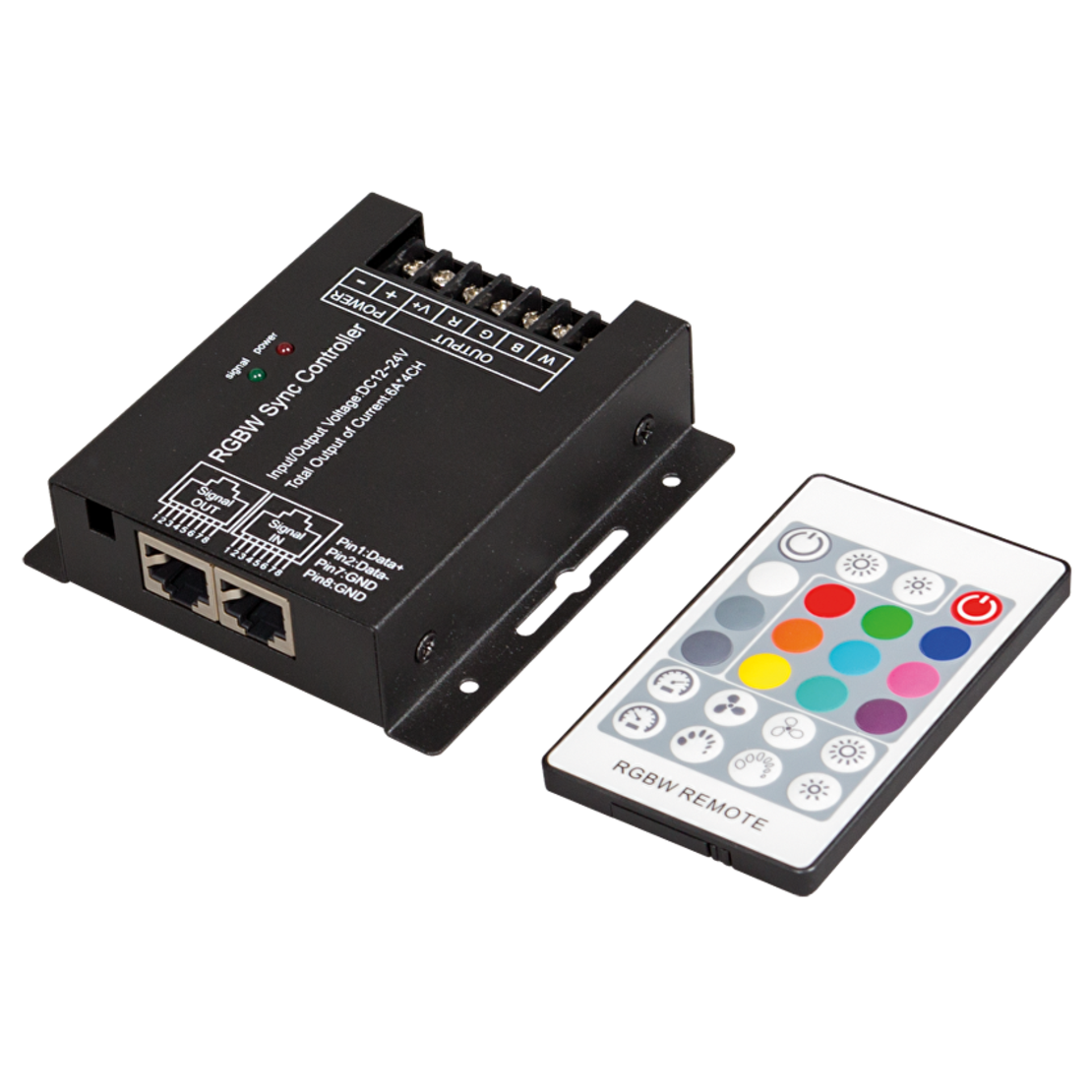 RF контролер за RGBW LED осветление, 24А  12-24V DC  288W(12V)