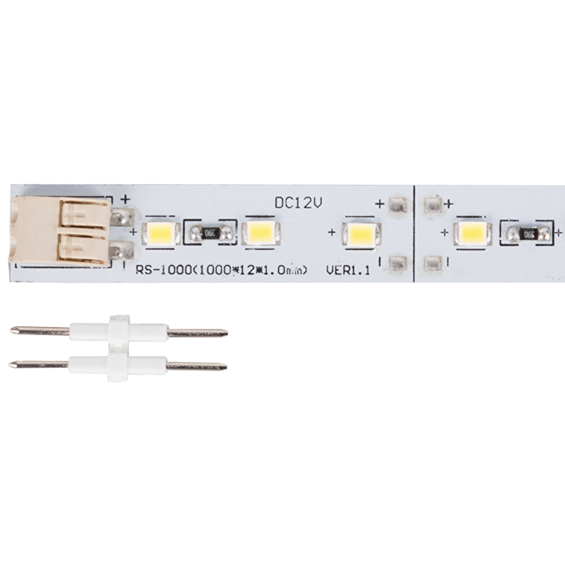 LED твърда лента неутрална 1м  12V DC 120° 12W 4200K SMD 2835