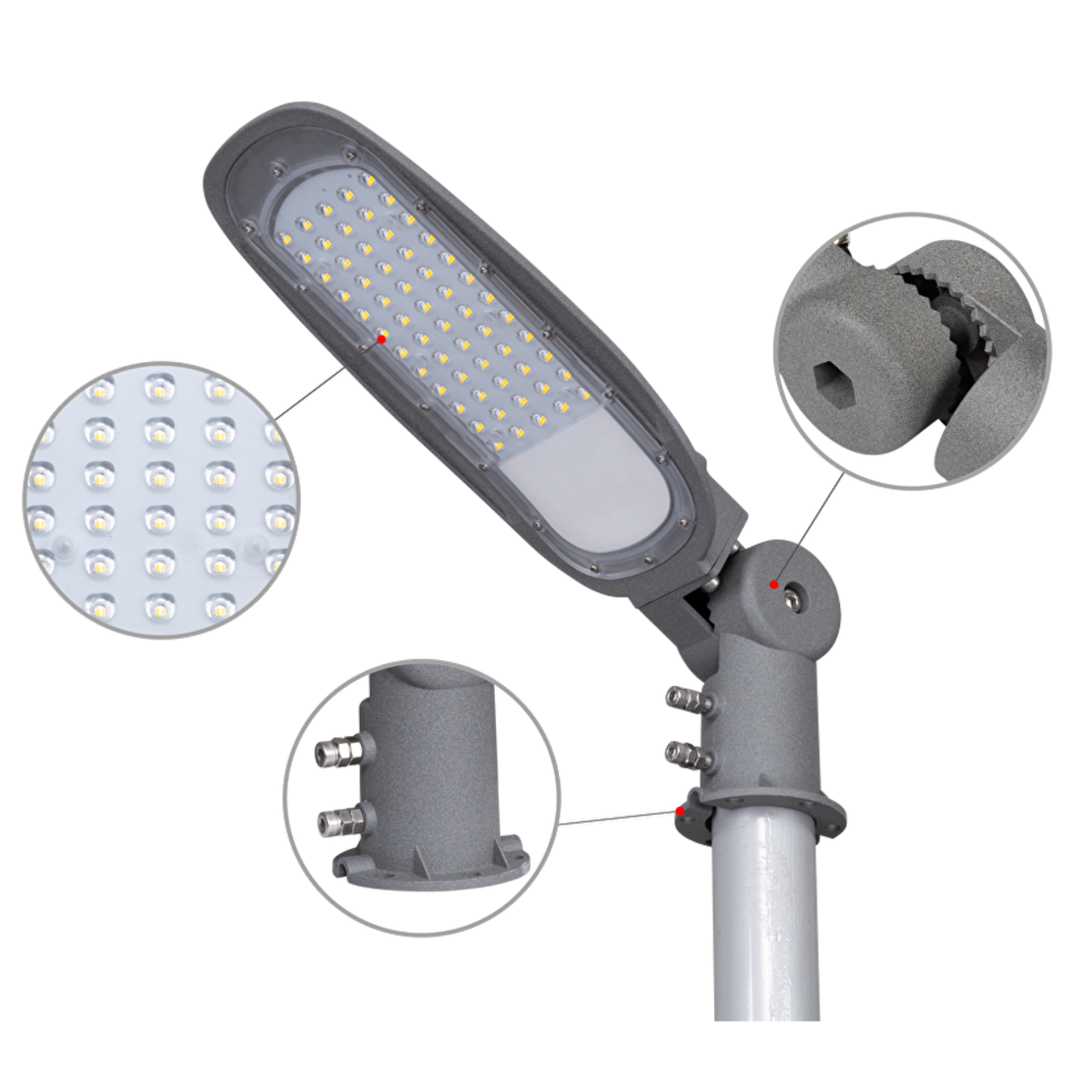 LED улично осв. тяло Ф60  220V-240V AC 150°x90° 100W 4000K SMD 2835