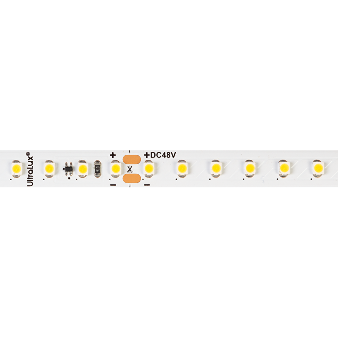 Професионална LED лента топло бяла 10m IP20  48V DC 120° 7W/m 2700K SMD 3528
