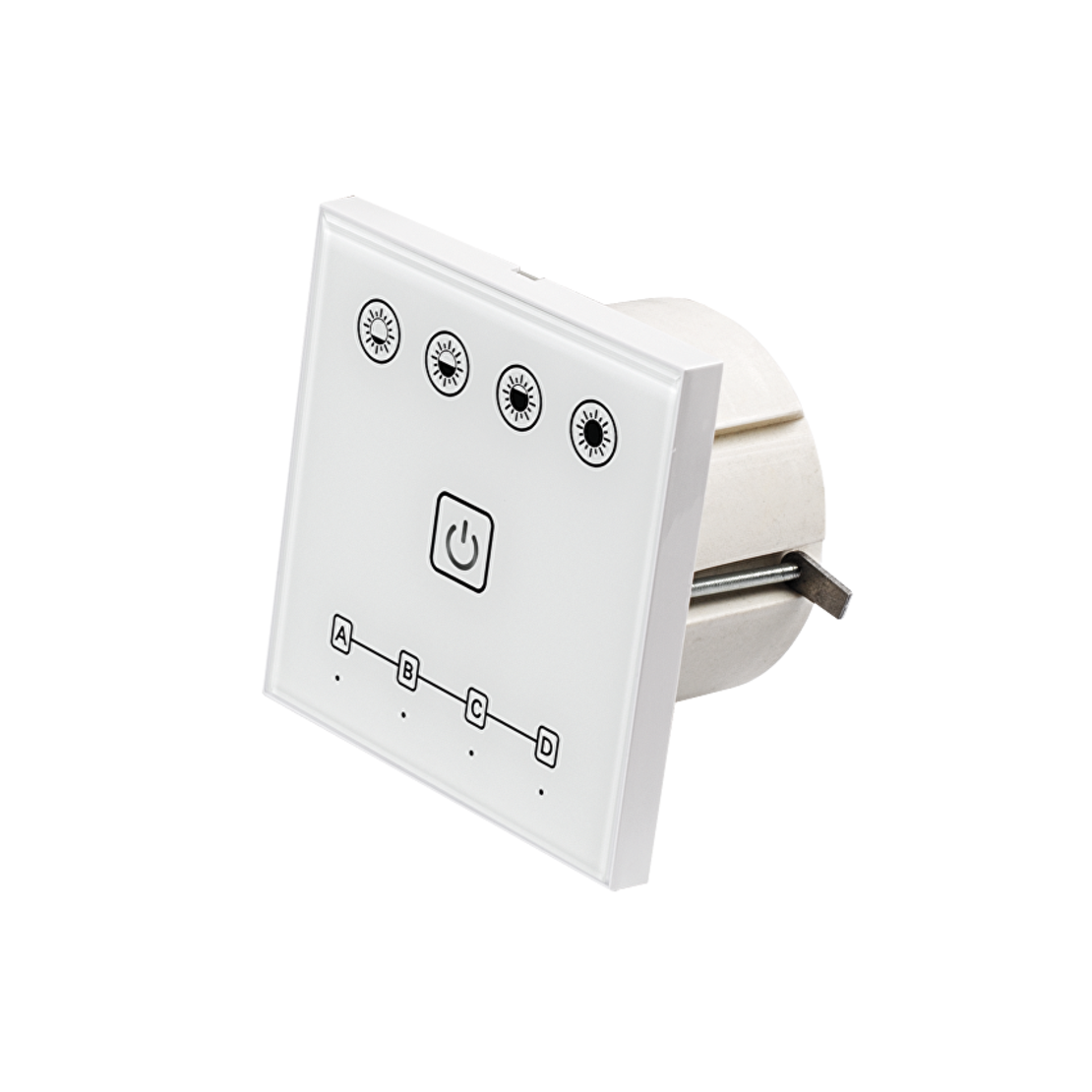Smart 2.4G RF TOUCH панел за стена за LED осветление, 4 зони